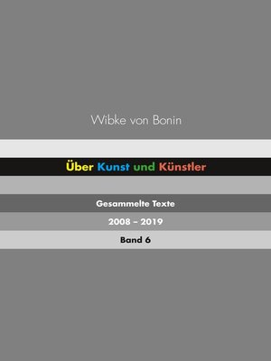 cover image of Über Kunst und Künstler Band 6
